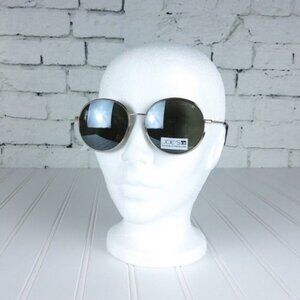 Joe's Jeans Round Wire Frame Sunglasses Gold